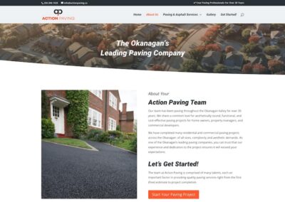 Asphalt Paving Website Design