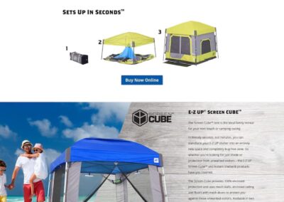 Camping Custom Shelters E Z Up Canada