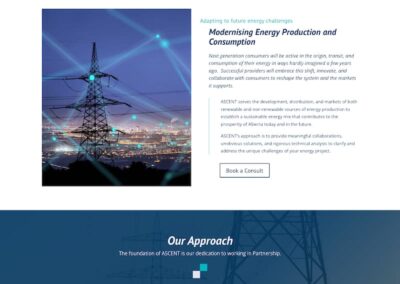 energy sector website development