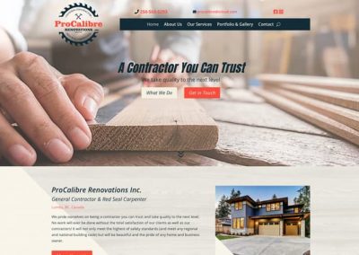 construction website design North Okanagan